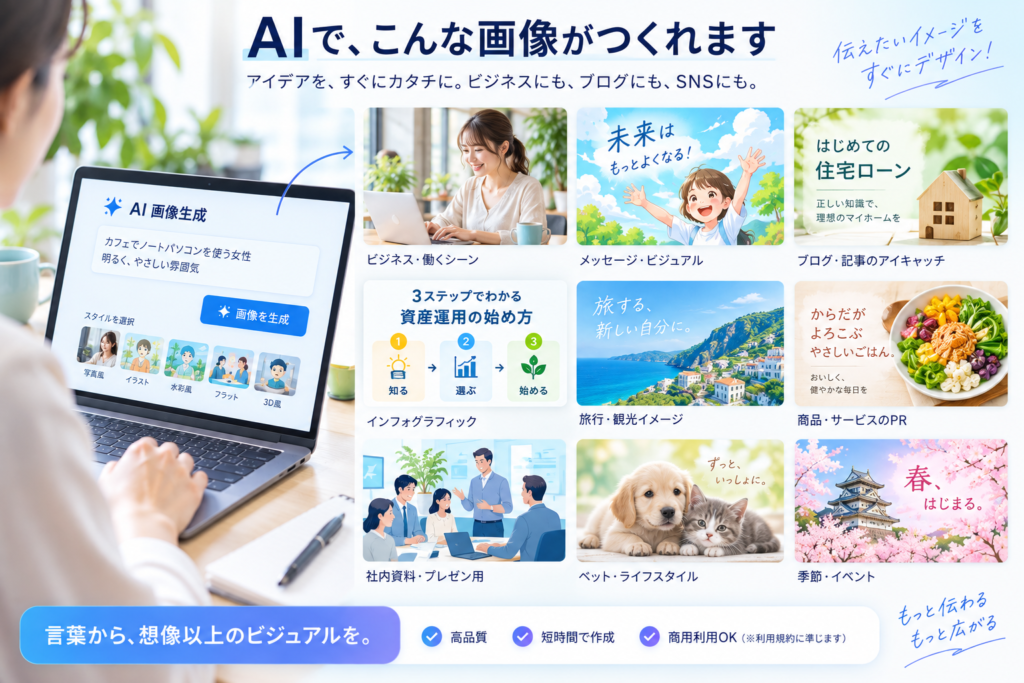 AI画像生成を使ったビジュアル制作