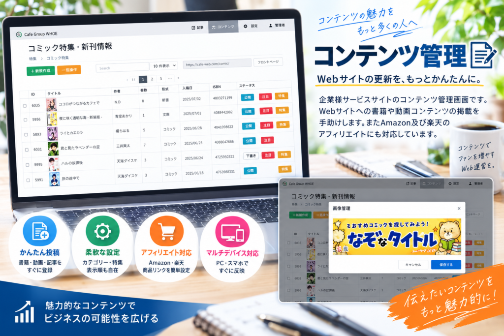 コンテンツシステム例